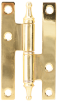 Bisagra de Bronce (2 Piezas) / L[mm]: 110; l[mm]: 55; G[mm]: 3; T: Izquierdo