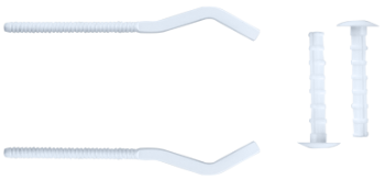 Soportes para Radiador Blancos (2 Piezas) EvoSanitary®