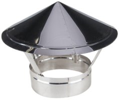 Sombrerete Terminal para Chimenea de Acero Inoxidable