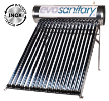 Sistema de Panel Solar Presurizado con Tubos Heat Pipe SPP-470-H58/1800-18 C INOX S / Vr[l]: 150; T[ud]: 18; Dt[mm]: 58; Ltub[mm]: 1800