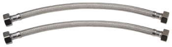 Manguera Flexible de Acero Inoxidable Rosca Hembra - Rosca Hembra / D[pulg]: 1/2-1/2; L[mm]: 400