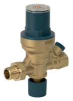 Reductor de Presión de Agua con Filtro 1/2, Conexión para Manómetro y Ajuste Fino EvoSanitary®