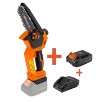 Kit mini motosierra a batería sin escobillas con 2 baterías y cargador MAX 20V ONE EvoTools®