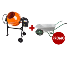 Hormigonera EvoTools® + Carretilla PROMO 1+1