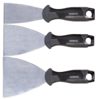 Juego de 3 Espátulas de Acero Inoxidable con Superficie de Golpeo EvoTools +Plus®
