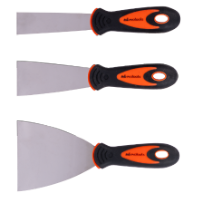 Set de 3 Espátulas de Acero Inoxidável Mango de PVC con TPR EvoTools®