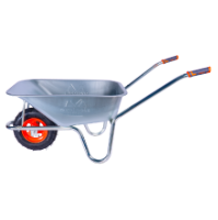 Carretilla Galvanizada con Rueda Neumática y Llanta Metálica EvoTools +Plus® / T: 85