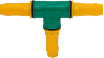 T de Plástico con Espiga