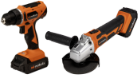 Taladro Atornillador y Amoladora Angular con 2 Baterías y Cargador MAX 20V POWER EvoTools®