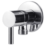 Llave de Escuadra Niquelada con Mecanismo Cerámico 1001