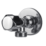 Llave de Escuadra Niquelada con Mecanismo de Goma 1003