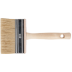 Brocha para Techo con Mango de Madera, Cerdas Naturales, Protección Metálica