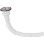 Sifón Flexible para Fregadero con Válvula