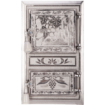 Puerta de Estufa Monobloque Uvas Niquelada