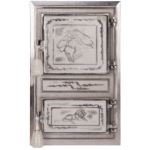 Puerta de Estufa Monobloque Leo Niquelada