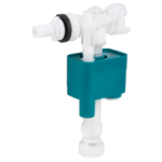 Válvula de Flotador Universal Cisterna WC Entrada Inferior o Lateral, Boquilla de Plástico