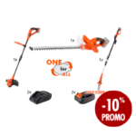 Herramientas de Jardín ONE +Batería 2Ah+Cargador Promo 3+2+2