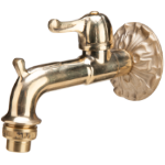 Grifo de Jardín Retro de Latón Doble Servicio con Bola