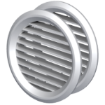 Rejilla de Ventilación Redonda de ABS con Malla EvoSanitary®