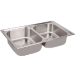 Fregadero de Acero Inoxidable 2 Cubetas para Encimera XL-516