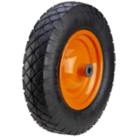 Rueda de Carretilla Neumática P con Llanta Metálica, Perfil Recto Heavy Duty