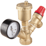 Sistema de Seguridad de Calefacción, Válvula, Purgador, Manómetro