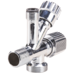 Llave de Escuadra 3 Vías Grifo/ Lavadora