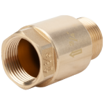 Válvula Antirretorno con Obturador de Latón Rosca Hembra-Macho