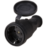 Acoplador Schuko de Goma con Asa IP44 16A F-49