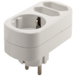 Adaptador de Enchufe Triple Schuko 2043