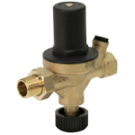 Reductor de Presión de Agua con Filtro 1/2 y Conexión para Manómetro EvoSanitary®