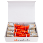 Caja de Brochas con Mango de Plástico Naranja (35 uds.)