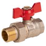 Válvula de Bola - Maneta Mariposa con Unión H-M 2077