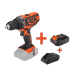 Kit taladro atornillador a batería con 2 baterías y cargador MAX 20V ONE EvoTools®