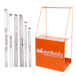 Lote promocional de reglas de albañil con expositor II EvoTools®