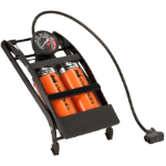 Bomba de Pie para Coche con Manómetro y Dos Pistones 2046 EvoTools®