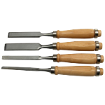 Cincel para Madera con Mango de Madera (Juego)