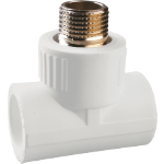 Tee PP-R Rosca Macho EvoSanitary®