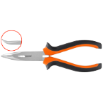 Alicate de Punta Curva Naranja-Negro