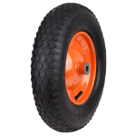 Rueda de Carretilla Neumática con Llanta Metálica