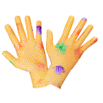Guantes de Jardín con Motivo Floral