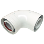 Codo 90 para Conducto de Humos Coaxial Ariston